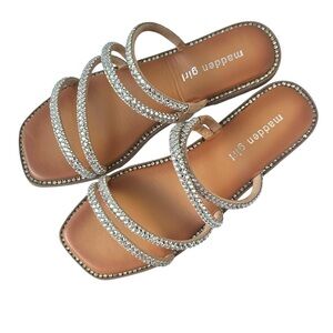 Madden Girl Glittering Silver Sandals